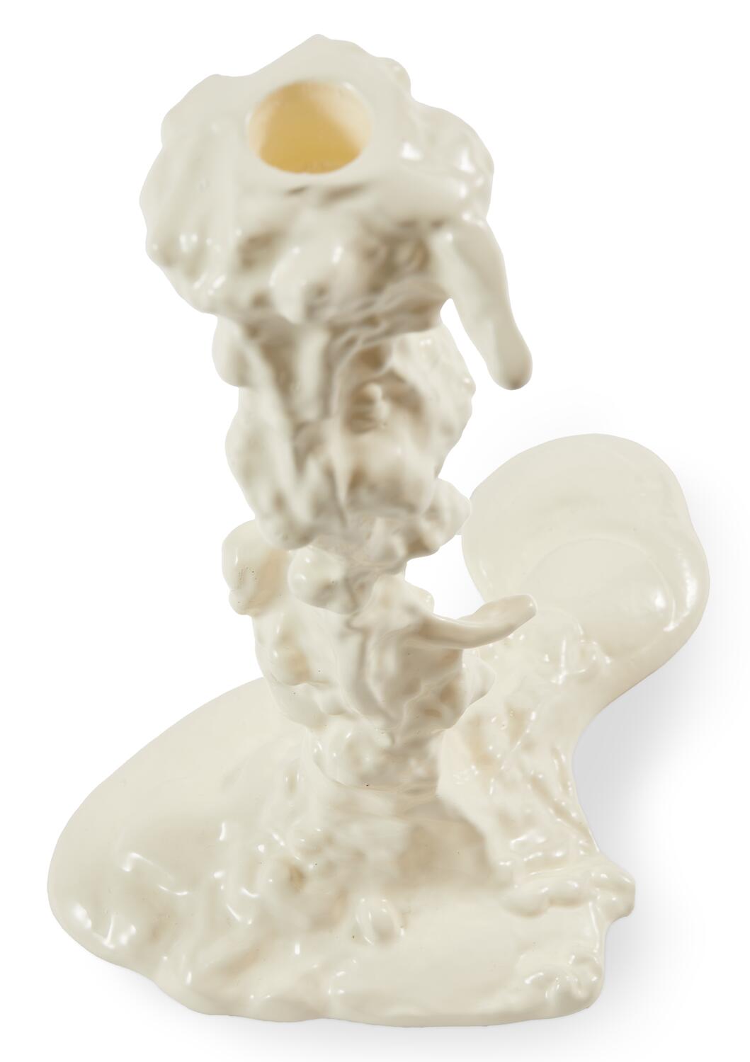 Drip lysestage, L - hvid